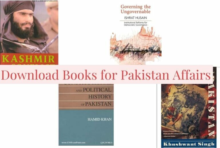 CSS Books for Pakistan Affairs